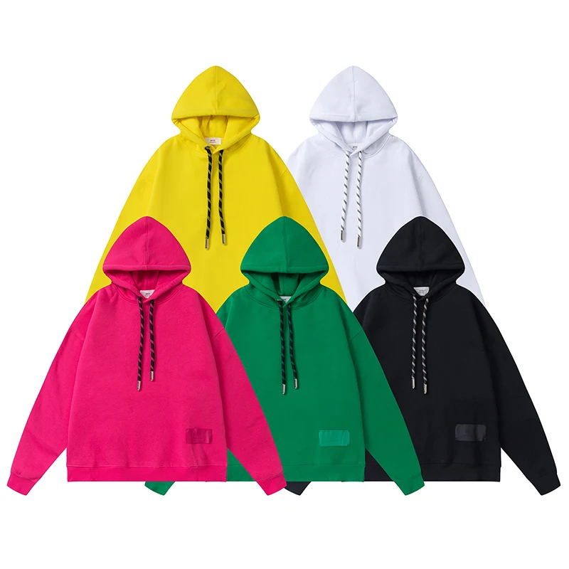 

Autumn Winter 2022 LOGO Leather Korean Fashion Men's Hoodie Casual Oversized Sweatshirt High Quality Men's And Women's Hoodie
