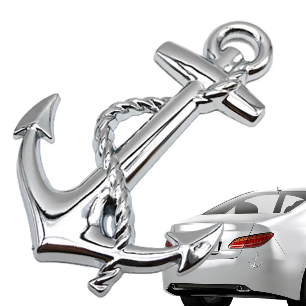 

Якорь Автомобильная эмблема Кузов автомобиля Бампер Декоративные наклейки Морская эмблема Украшение магазина Кузов автомобиля Бампер Декоративные наклейки Якорь