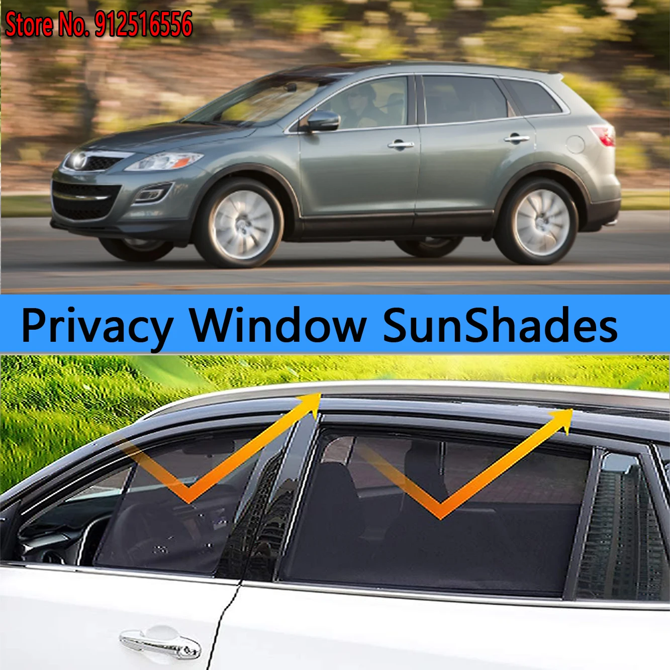 

Side Sun Shade Shading Protection Window SunShade Sunshield Car Accseeories For Mazda CX-9 TB 2006 - 2015 CX9 2007 2008 2009