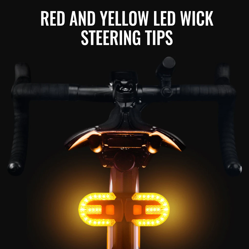 

Bike Rear Light High Brightness Life Waterproof Rechargeable Turn Signal Lamp Taillight Seatpost Cycling Lighting Accessory