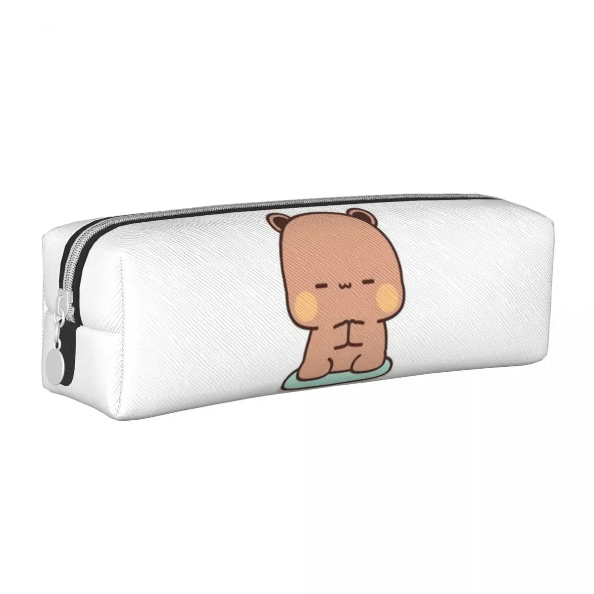 

Bubu And Dudu Square Pencil Case Cute Bears For Teens Elementary School Leather Pencil Box Kawaii Zipper Pen Bags
