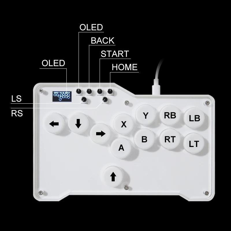 Фото Arcade Fight Stick Mini Hitbox Все кнопки Стиль Hot SWAP Cherry MX Arcade Stick Контроллер Pico Gp2040 для ПК/PS4/NS №5