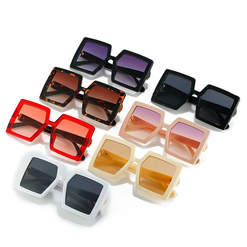 

New Fashion Colorful Square Frame Sunglasses Polarized Brand Design Anti-ultraviolet UV400 Casual Sunglasses for Adult,Women,Men