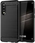 Чехол Huawei P30 цвет Black (черный), серия Carbon, Caseport