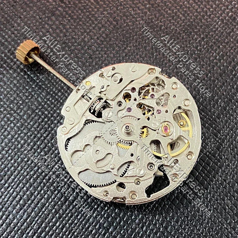 Новый китайский механизм 8N24 трехконтактный полый автоматический механический