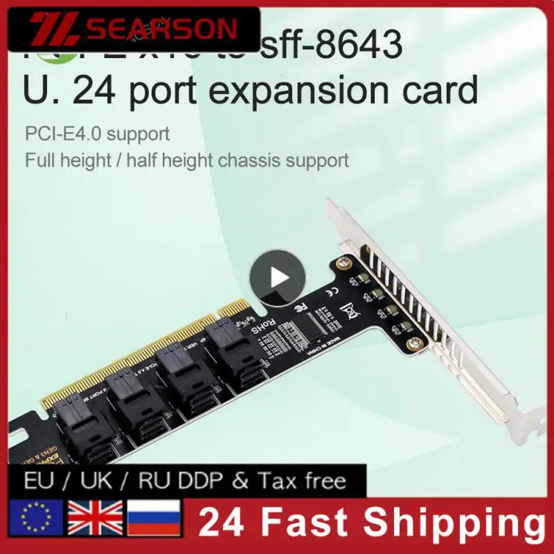 

Pci-e X16 To Sff-8643 Expansion Card Sff-8643 Sff-8639 High Speed Pcie To U2 Adapter Portable Pcie4.0 Split Card Stable