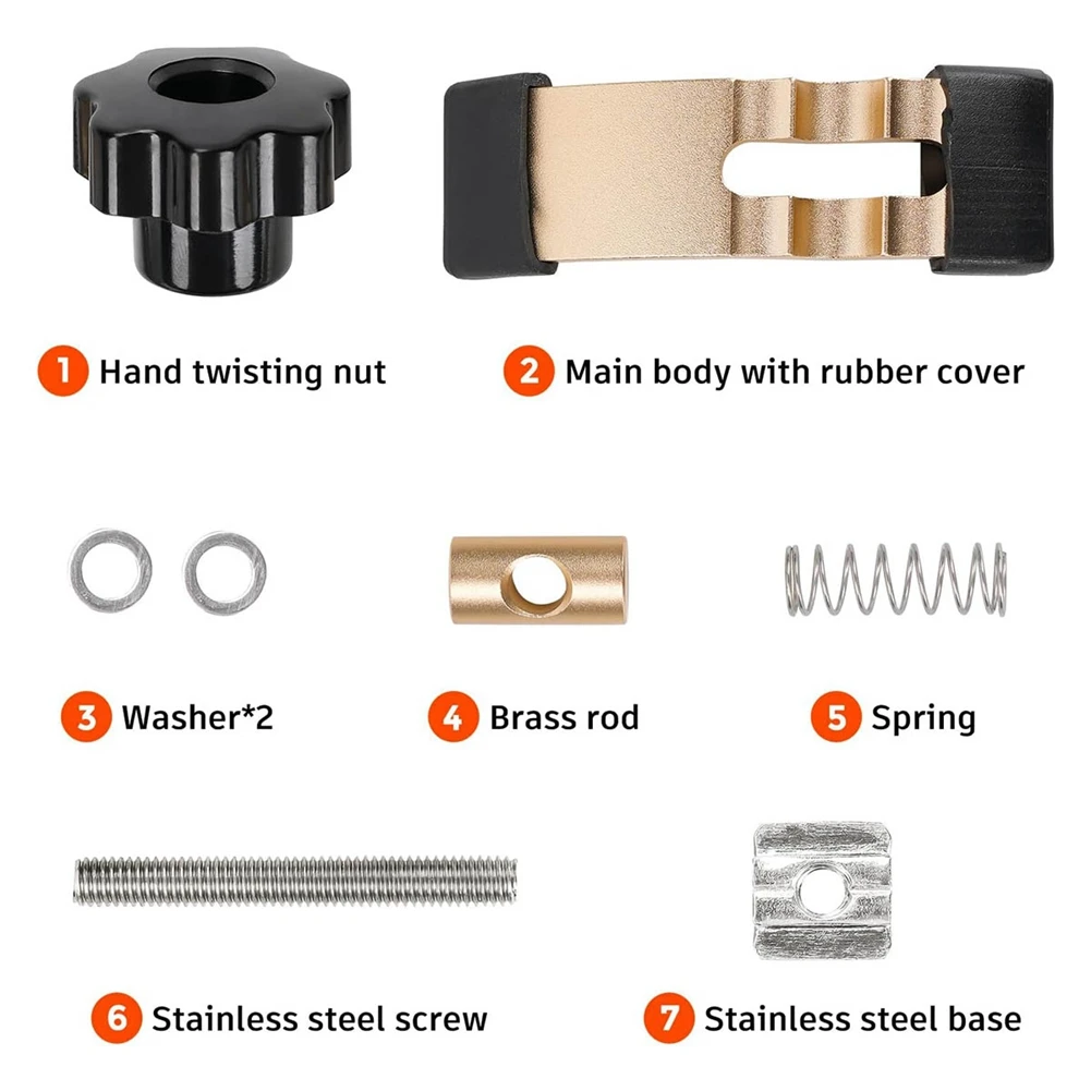 Комплект мини-зажимов 2 шт зажим фрезерного станка с ЧПУ для деревообработки и