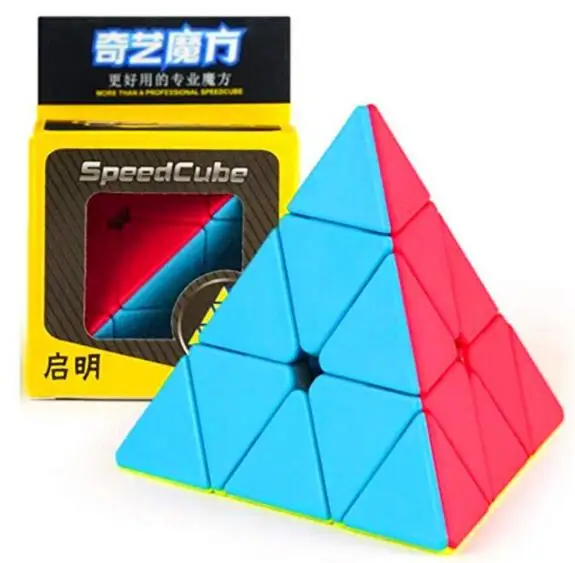 Кормов Скорость QiYi Qiming Pyraminxed Stickerless Magic Cube MoFangGe Пирамида Желе | Игрушки и хобби