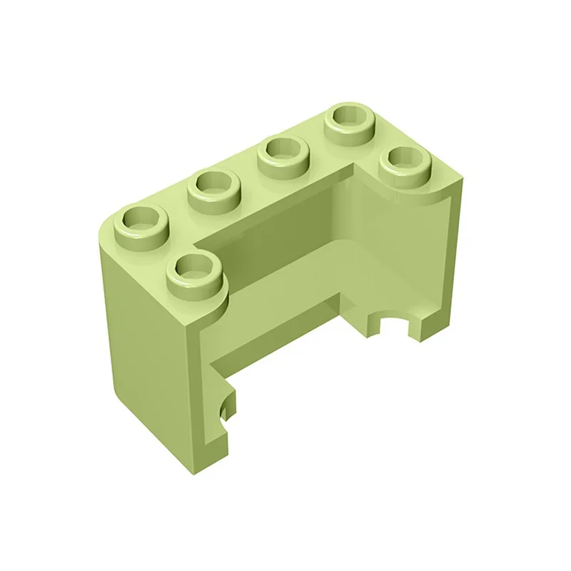 Фото Gobrick, 10 шт., запчасти MOC 4594 35160, ветровой экран 2x4x2, вертикальные Совместимые Кирпичи, сборные строительные блоки, детские игрушки №5