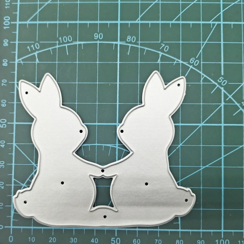 

Пасхальные кролики металлическая высечка милый кролик высечки тиснение форма шаблон для DIY бумаги художественные изделия фотоальбом Декор