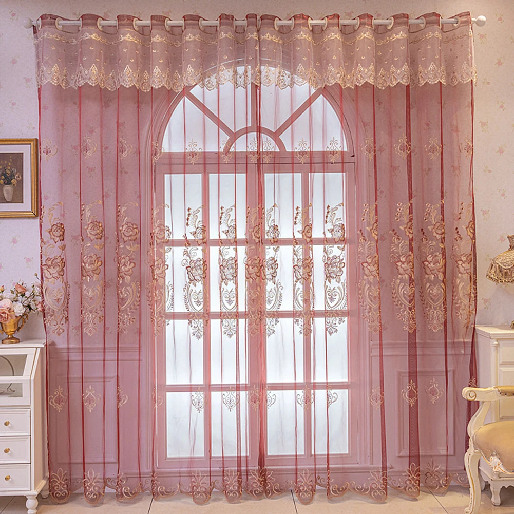 LOZUJOJU белый тюль занавеска с вышивкой в европейском стиле вуаль прозрачная марля