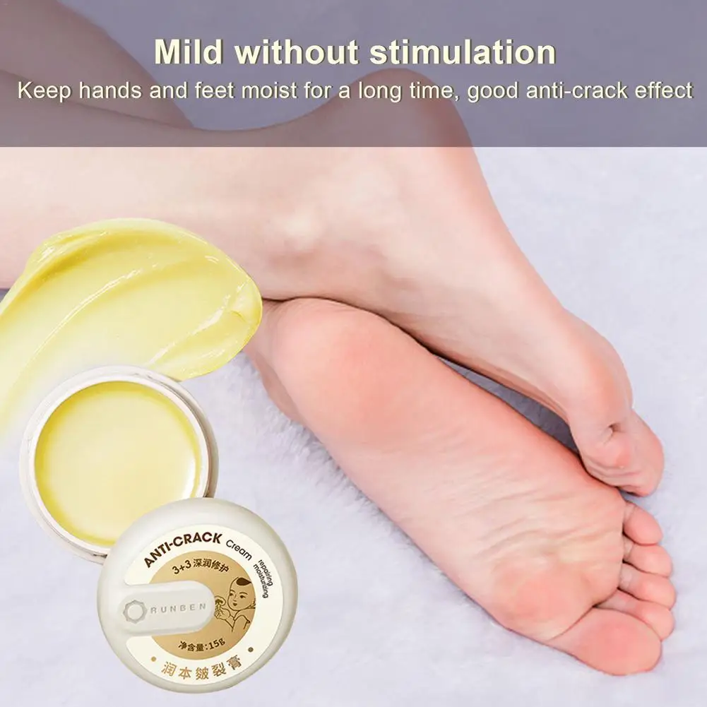 

40g Anti Crack Foot Cream Cracked Skin Repair Cream Dryness Heel Cracked Peeling Repair Foot Mask Food Soften Mositurizing Lotin