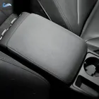 Черные кожаные аксессуары для автомобиля, подлокотник центральной консоли, отделка для Audi A4 2009 2010 2011 2012 2013 2014 2015 2016