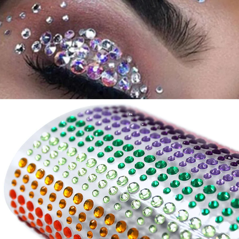Наклейка с кристаллами в точку имитация носа самоклеящиеся стразы не пирсинг