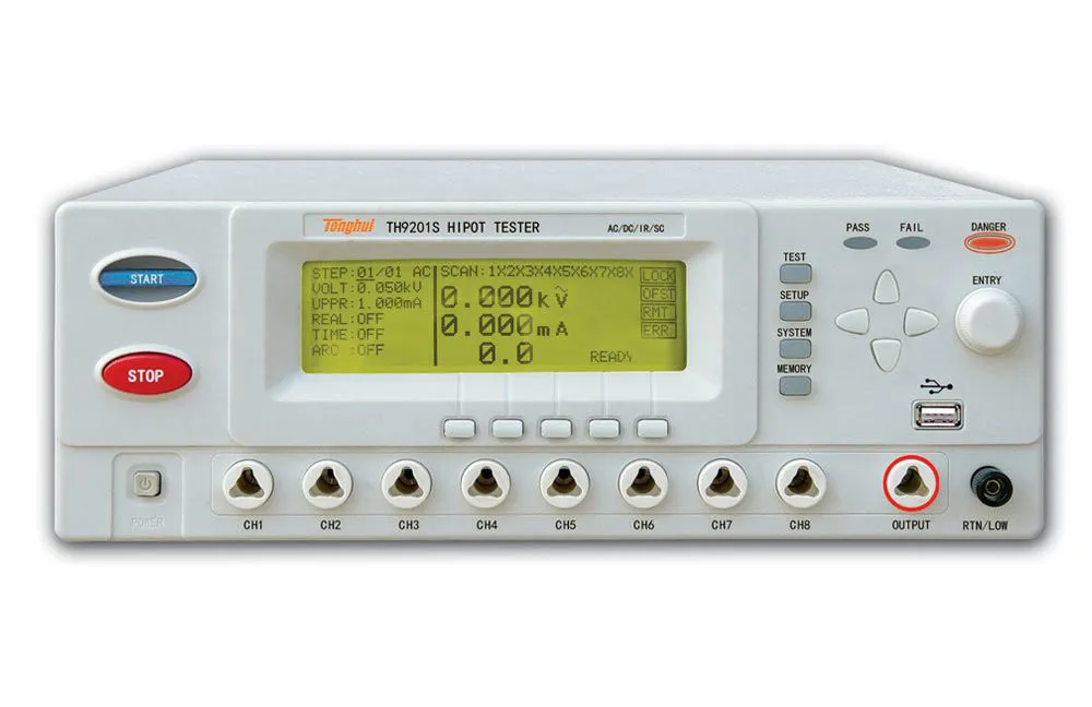8-канальный сканирующий тестер хитового напряжения переменного/постоянного