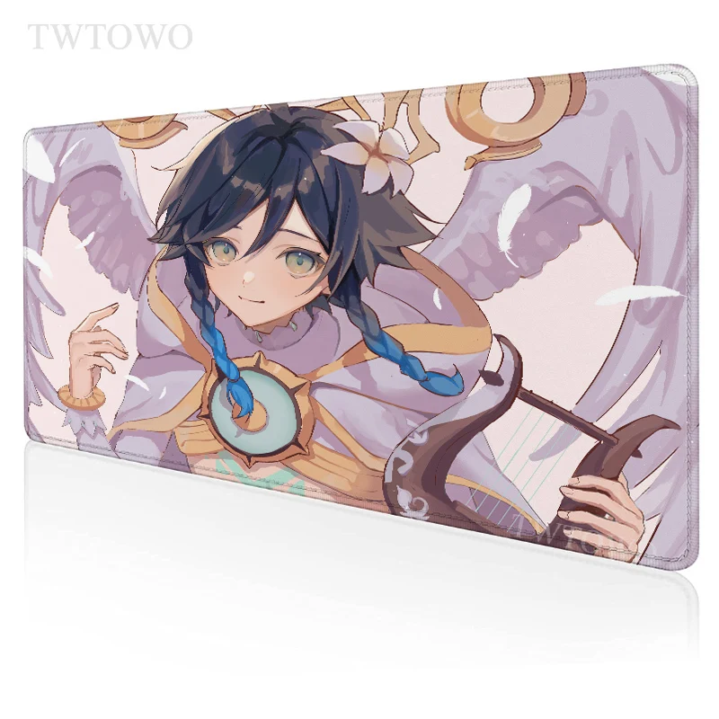 

Genshin Impact Venti Mouse Pad Gaming XL New HD Computer Mousepad XXL Desk Mats Anti Slip Soft Carpet Office PC Mice Pad