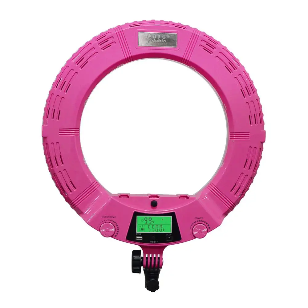 

Кольцевая светодиодный ПА Yidoblo для нанесения татуировок, 18 дюймов, 240 шт., светодиодная кольцевая лампа, регулируемая кольцевая лампа теплог...