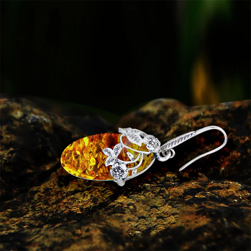 Женские винтажные серьги-подвески в форме цветка | Серьги-подвески