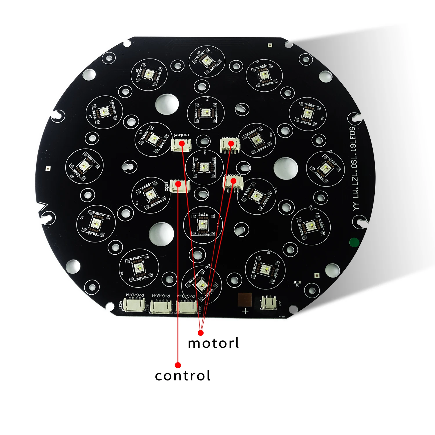 Профессиональный подвижный головной свет 19x12w 19x15w RGBW Wash/Zoom DMX512 светодиодная плата