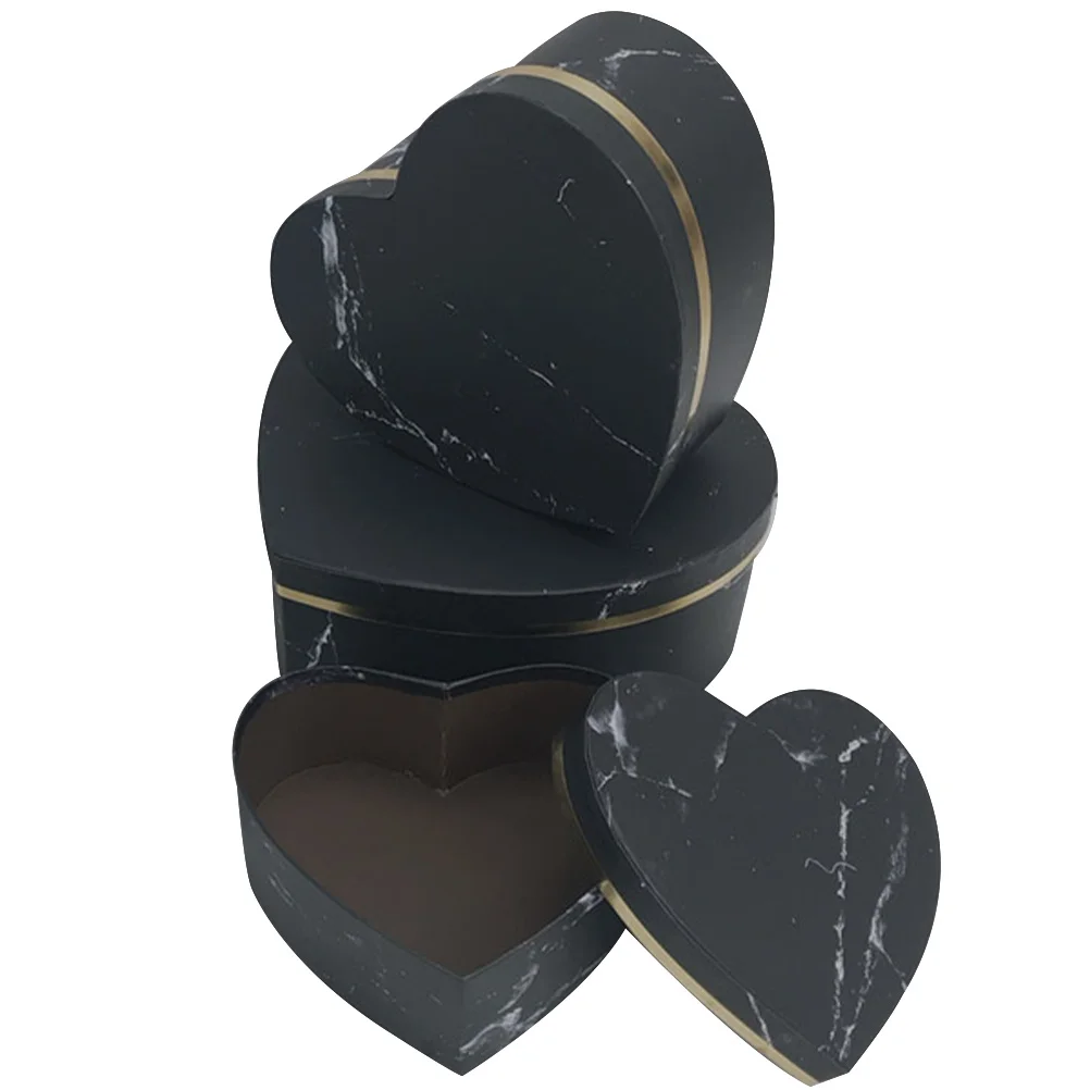 

3pcs For Luxury Gifts Proposal Valentine Heart Boxes Flower Arrangements Boxes Flower Boxes Heart Shaped Boxes