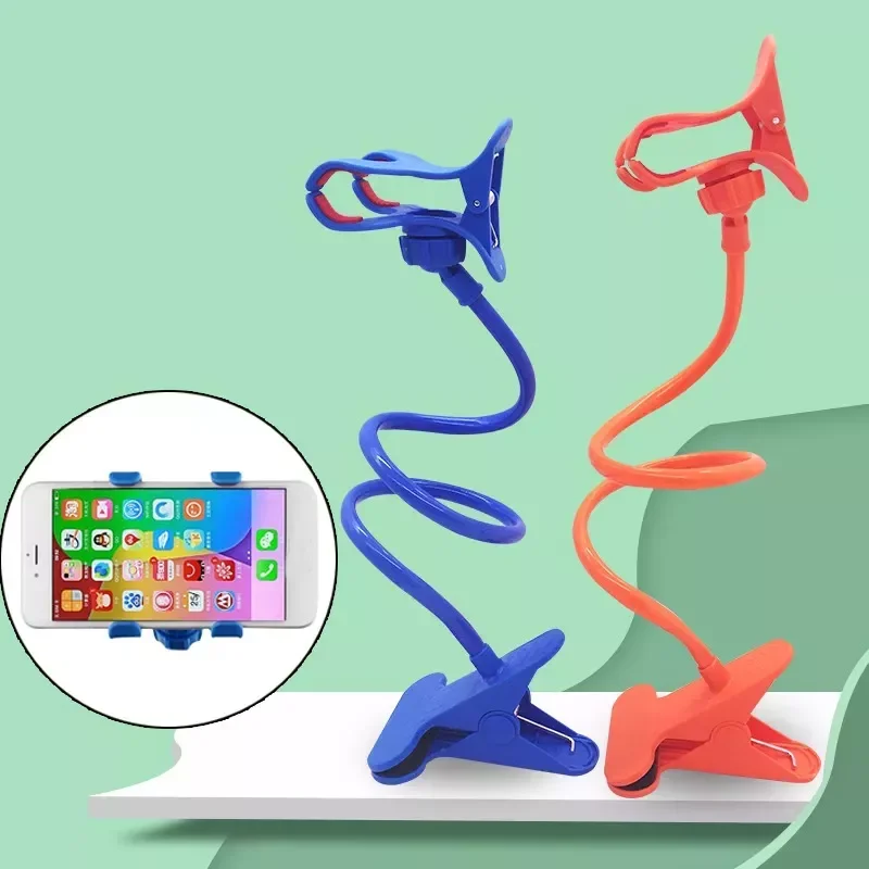 

Lazy Holder Arm Flexible Mobile Phone Stand Stents Holder Bed Desk Table Clip Gooseneck Bracket for Phone Muti Colors