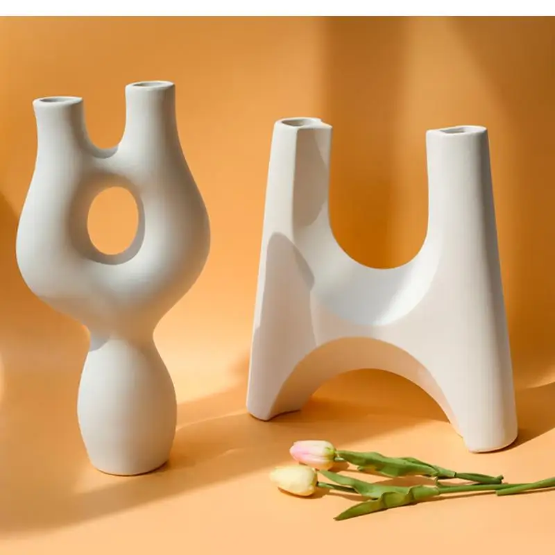 

Керамическое украшение в форме кораллов, полый геометрический декор, ваза в форме буквы H, абстрактные нестандартные камни и Цветочная композиция для гостиной