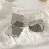 small stainless steel makeup mirror foldable pocket portable multifunct cosmetic mirror dressing spiegel aesthetic room decor