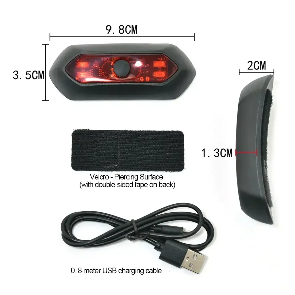 Задний фонарь для мотоцикла или велосипеда 4 светодиода