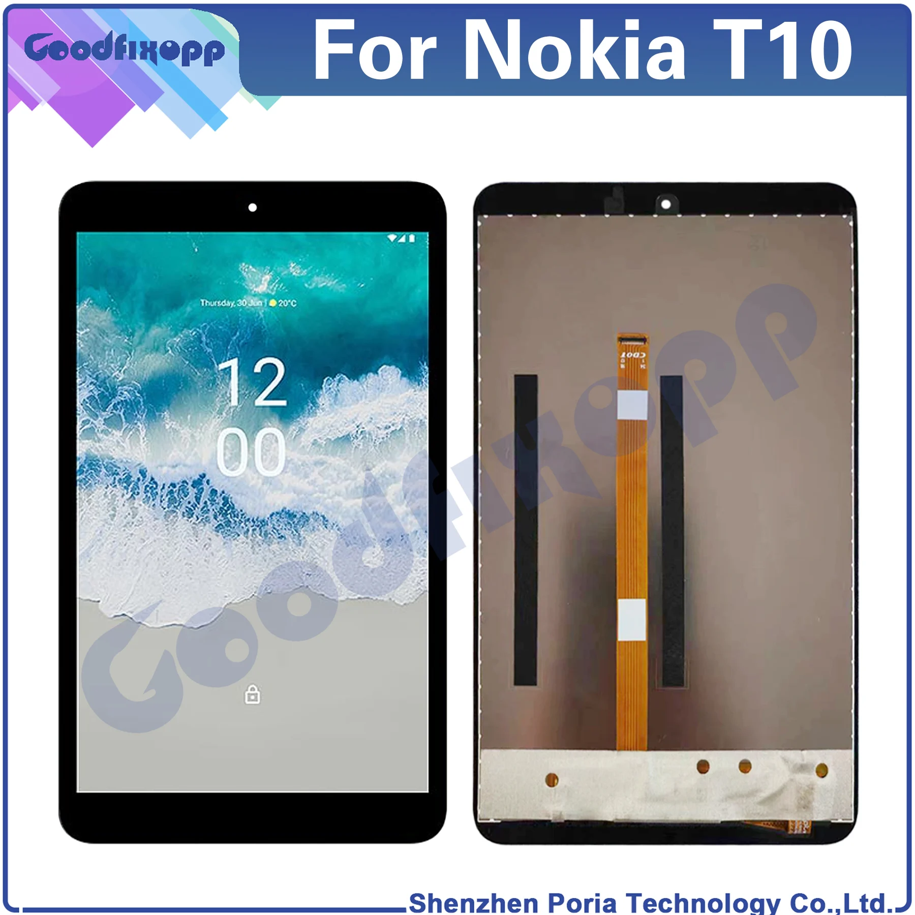 ЖК-дисплей с сенсорным экраном и дигитайзером в сборе для Nokia T10 TA-1503 TA-1472 TA-1462 TA-1457, запасные части для ремонта