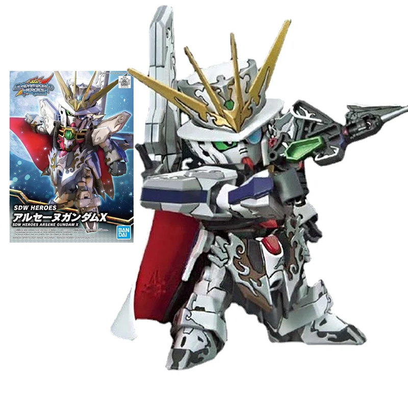 

Bandai Genuine Gundam Model Kit Anime Figure BB Fighter SDW Heroes Arsene Gundam X Gunpla Action Figure Toy For Children