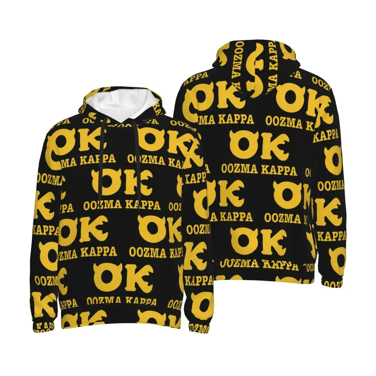Фото Толстовки Squishy Oozma Kappa OK, пуловеры в стиле Харадзюку, осенне-зимние мужские и женские толстовки с длинными рукавами, топы №1