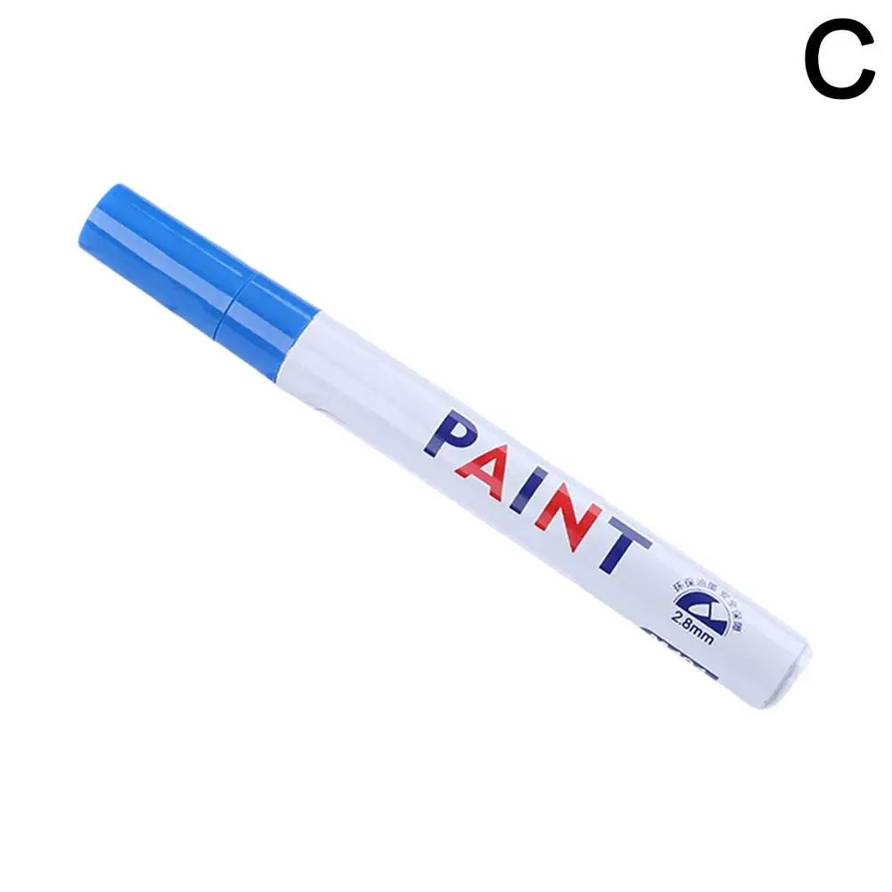 1 шт. белая водостойкая ручка для автомобильных колес маслянистая рисования