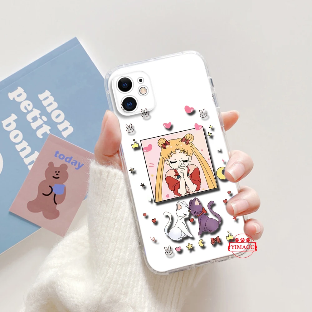 Мягкий чехол в стиле аниме Сейлор Мун для LG K71 K8 Plus K9 Lite Q510 K92 Q92 Stylo 6 7 V40 V50 V60 Velvet G9 X4