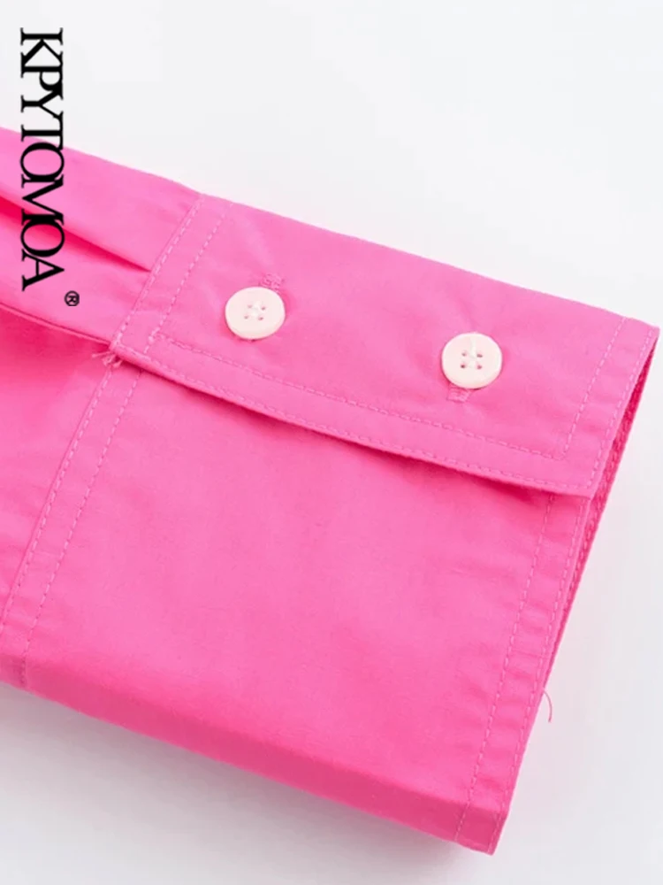 Женская блузка с длинным рукавом на пуговицах