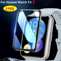 soft glass for huawei watch fit 2 smartwatch 9d hd curved full film not glass tempered screen protector cover fit2 accessories