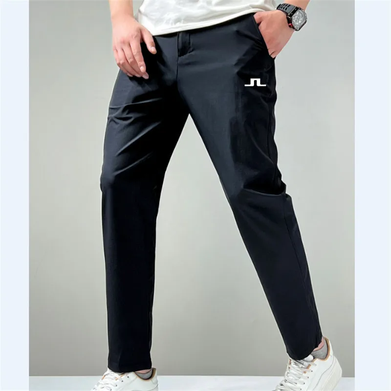 

Golf wear men Autumn Thin Golf wear Embroidery Pants Men Lightweight Moisture Wick Trousers Quick Drying men's golf clothing