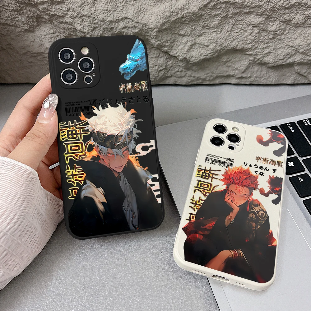Чехол для телефона Jujutsu Kaisen Gojo Sukuna Oppo Realme C65 C63 C55 C53 C35 C33 13 11 10 9 8 8i 7 Pro Plus 4G 5G Soft Capa Cover