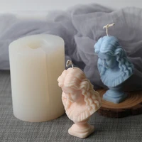 3d female bust silicone candle mold diy handmade soap gypsum clay resin crafts making mould home decoration ornaments 2022 new