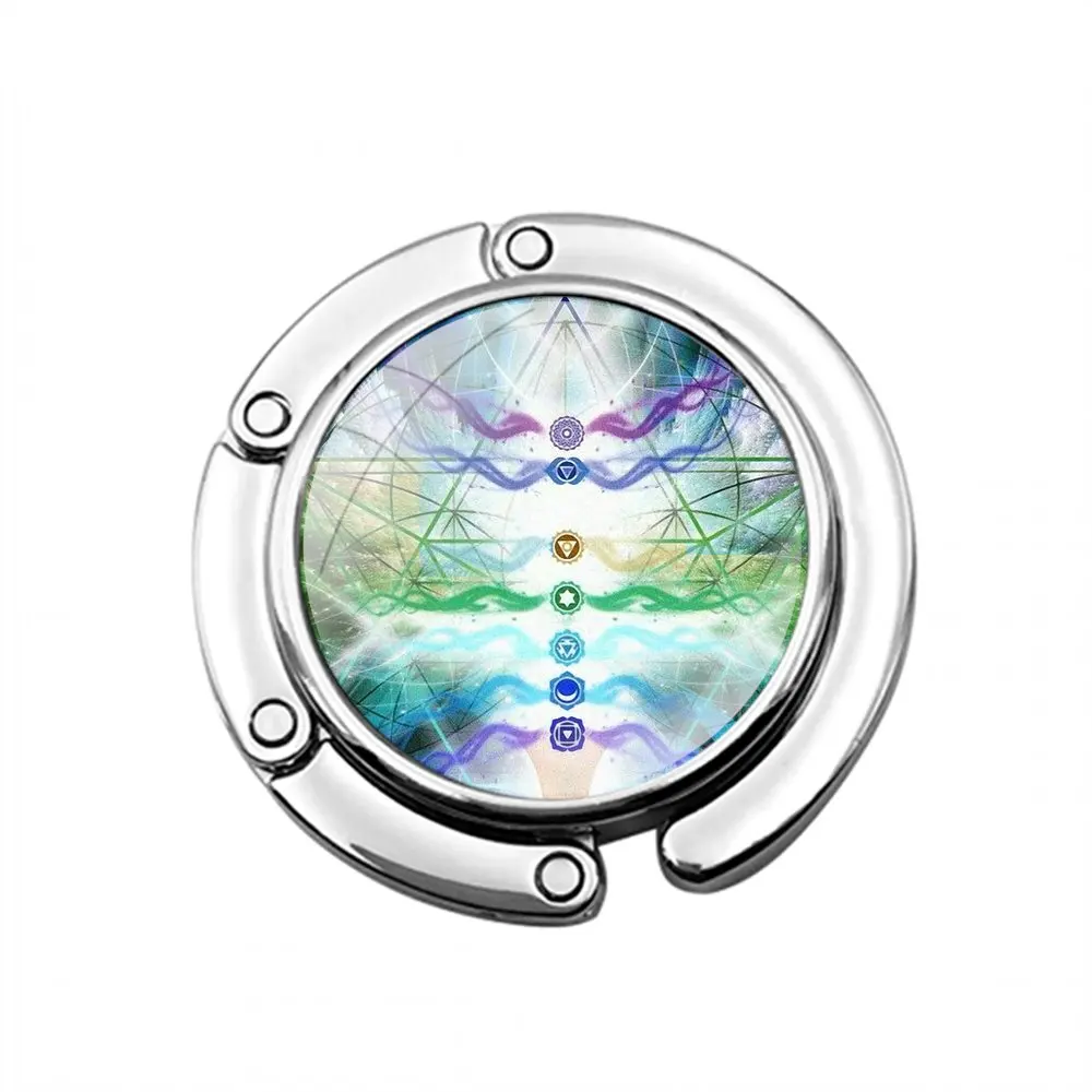 Кошелек-крючок с мандалой и чакрами складной декоративный крючок для женского