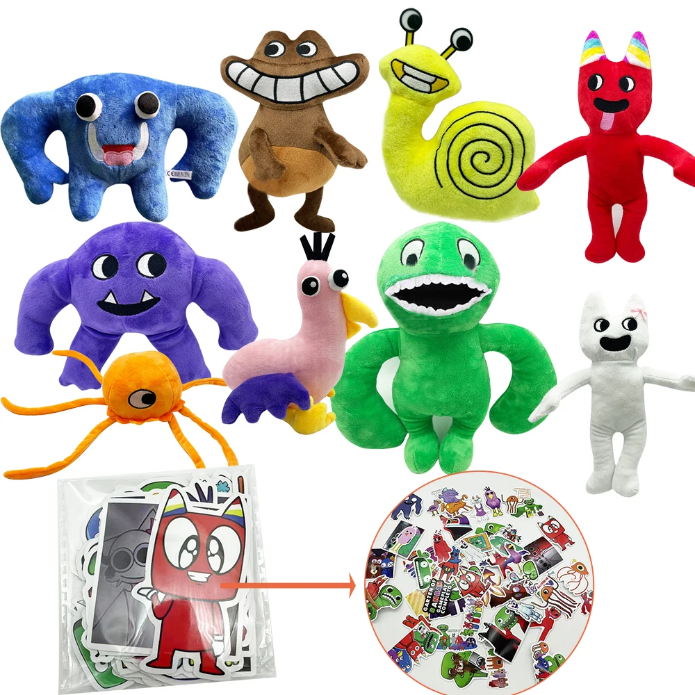 

【Fast Delivery】25cm One Set Garten of Banban Plush With Stickers Game Animation Surrounding Children's Birthday Gifts Toys