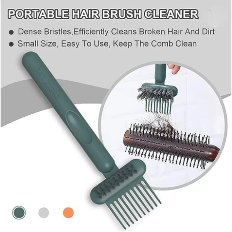 

1pc Comb Cleaning Brush Hairbrush Cleaner Rake Comb Embedded Tool Mini Hair Dirt Remover For Removing Hair Dust Home Salon Use
