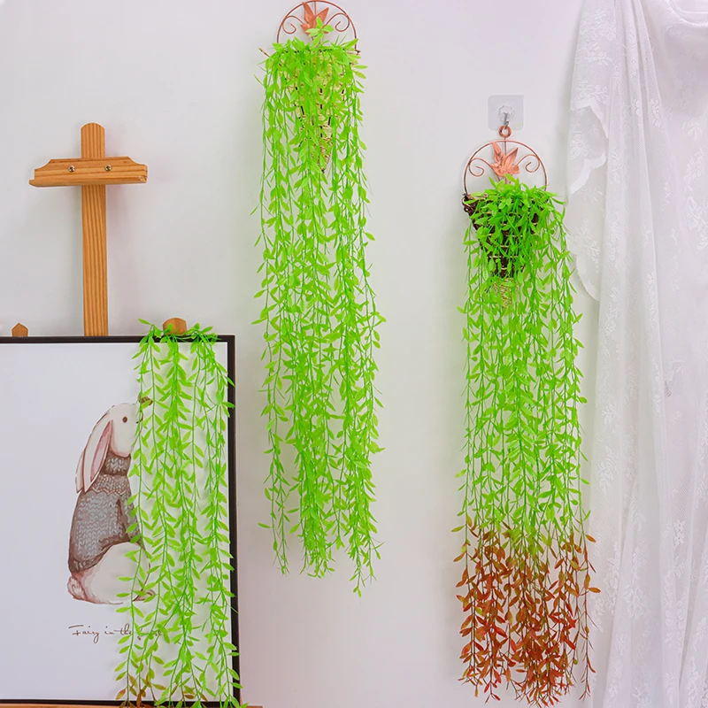 

Artificial Plants 3PCS Hanging Eucalyptus Willow Plant Vines Home Office Living Room Dining Table Indoor Outdoor Decoration