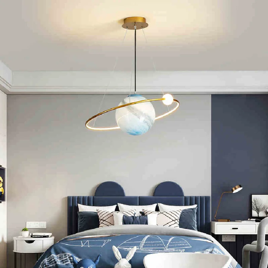 

Скандинавская Планетарная люстра, креативные светодиодные подвесные осветительные приборы, подвесные лампы для детской, спальни, гостиной...