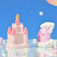 dollhouse birthday gifts diy exquisite micro landscape fairy tale castle figurine cake decoration fairy garden ornament