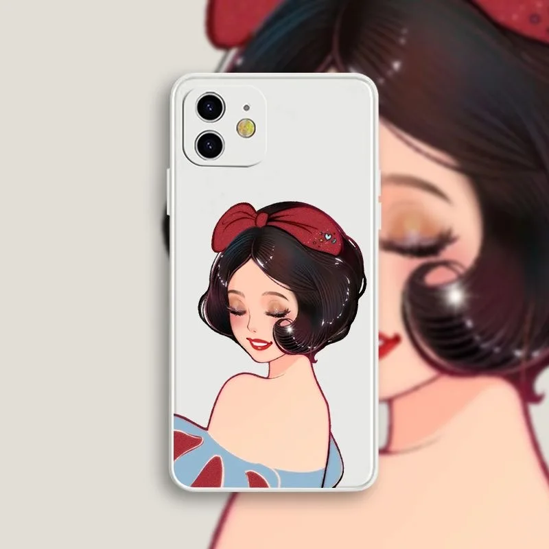 

Disney Snow White Phone Cases For iPhone 14 13 12 11 Pro Max Mini XR X XS MAX 8 7 Plus SE Shockproof Cover