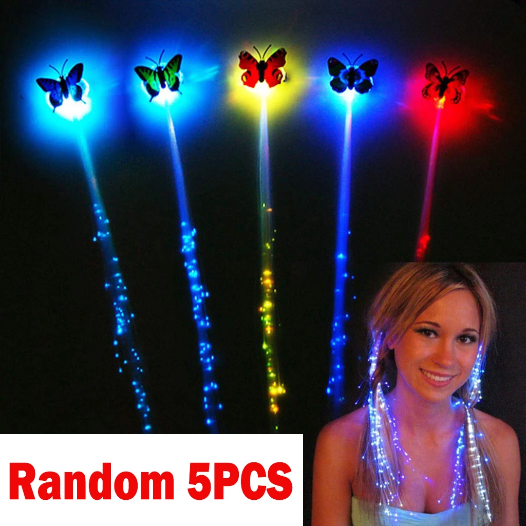 

Светодиодная лента для волос бабочка 5 штук