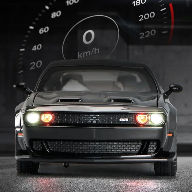 Dodge Hellcat SRT модель автомобиля из сплава имитация масштаба 1:32 литые игрушки