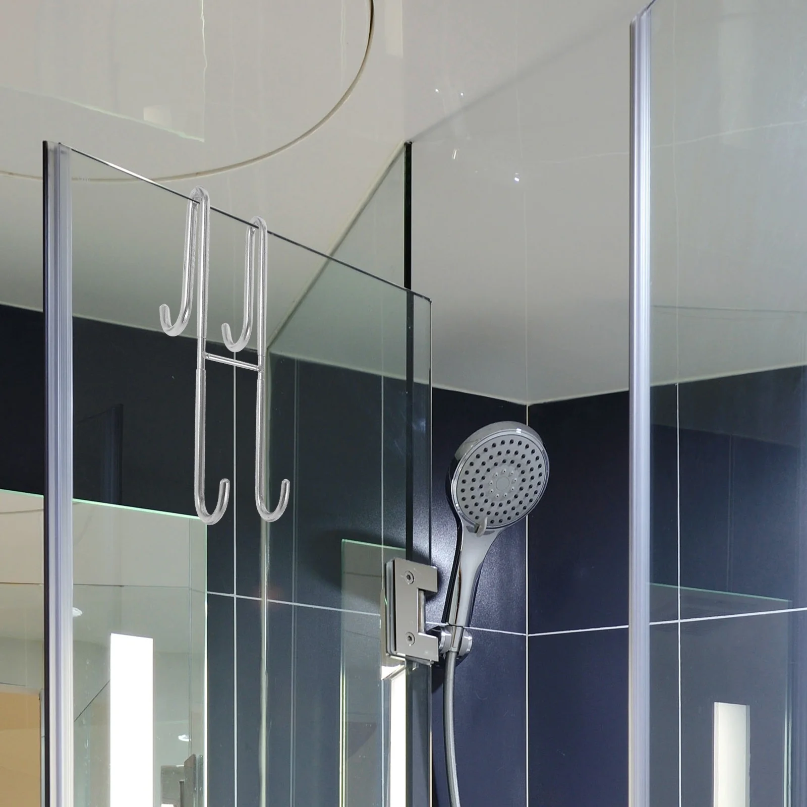 

The Glass Towel Hook Shower Hooks Bathroom Door Hanger Hanging Heavy Duty Holder