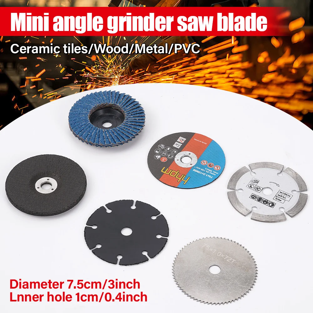 Миниатюрная 3-дюймовая Угловая Шлифовальная Машина Многофункциональное Пильное