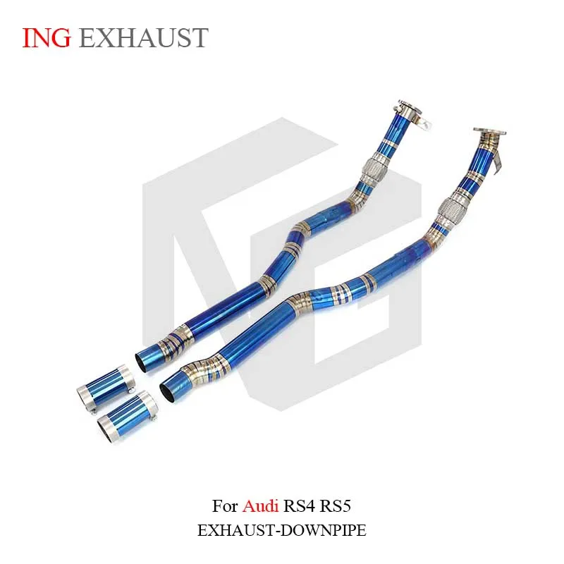 Автозапчасти ING из титанового сплава выхлопная вторая труба для Audi RS4 RS5 B9 2 9 T